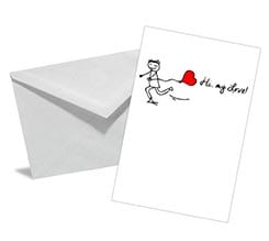 Bigliettino auguri Hy my love