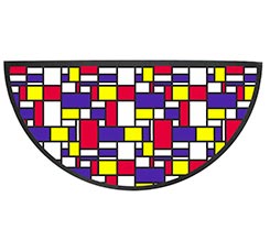 Zerbino Mezzaluna Riquadri