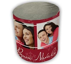 Pouf cilindro Red Christmas