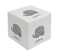 Foto cubo immagini Elefantino grigio