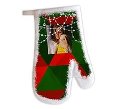 Guanto da forno Christmas mosaic