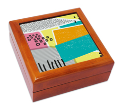 Portagioie in legno Multicolour