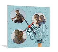 Orologio Quadrato in Legno My father