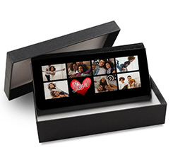 Portafoglio donna in pelle colorato Collage of love