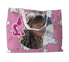 Borsa mare Unicorno rosa