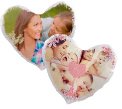 Cuscino cuore in Raso