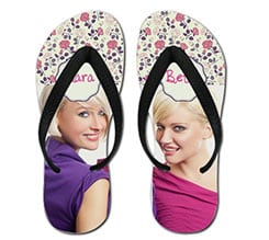 Infradito Texture di rose