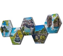 Alveolo in kapafix 5 esagoni