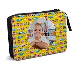 Astuccio scuola Gufetti colorati