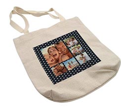 Shopper in Juta Collage stars 34x36,5