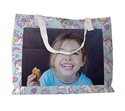 Borsa mare Unicorni colorati