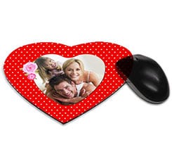 Tappetino mouse cuore Cornice fiorata