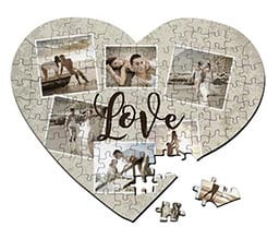 Puzzle cuore A3 Crazy collage