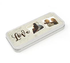 Scatola di latta piccola love