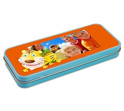 Portapenne in metallo Tigrotto