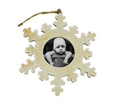 Decorazione Natalizia fiocco di neve tondo