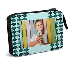 Astuccio scuola Rombi verdi