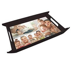 Vassoio flessibile in ecopelle 4 riquadri