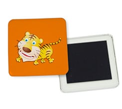 Magnete quadrato da frigo Tigrotto