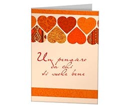 Orange Hearts Cards