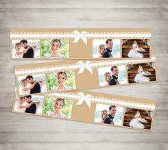 Segnalibro Nastro bianco