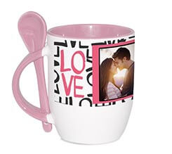 Tazza con Cucchiaino Love words