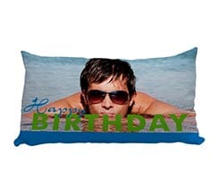 Happy Birthday per Lui su Cuscino Carezza