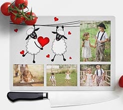 Tagliere in vetro Sweet sheeps