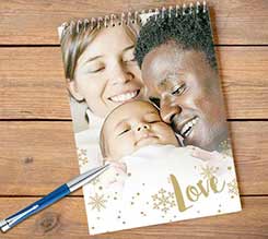 Block Notes A4 Spirale White Christmas