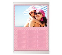 Calendario su Arazzo Pink hearts