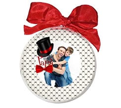 Palla di Natale tonda Miglior papà