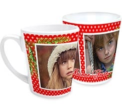 Tazza colazione paesaggio natalizio