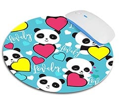 Tappetino mouse tondo Panda