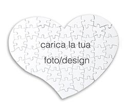 Puzzle Magnetici Cuore Personalizzati