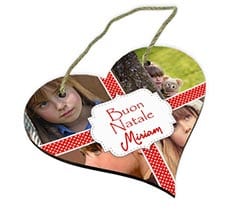 Targa per Porta a Cuore in Legno 4 stars