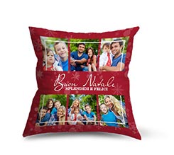 Cuscino Artigianale in Poliestere Red Christmas