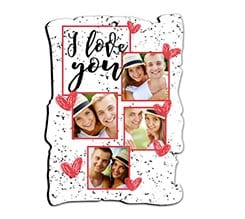 Pergamena masonite I love you collage