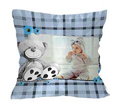 Orsetto Celeste su Cuscino Classico