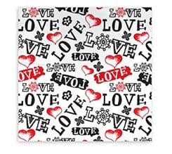 Federa Cuscino quadrata Love in caos