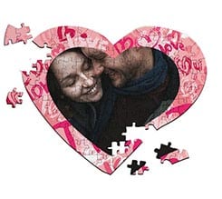 Puzzle cuore A4 Words of love