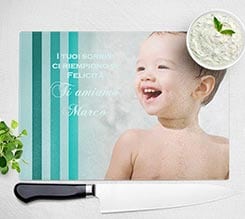 Tagliere di vetro Righe verdi