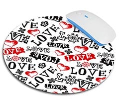 Tappetino mouse tondo Love in caos