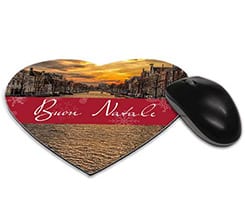 Tappetino mouse cuore Red Christmas