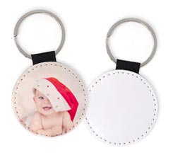 Portachiavi Rotondo in Pelle