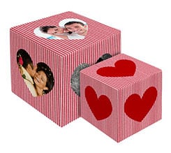 Red Strips Foto Cubo