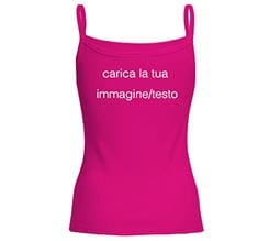 Canotta in cotone Fucsia