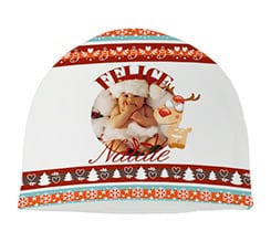 Cappello in pile corto Renna natalizia