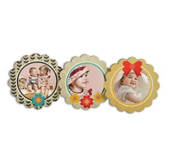 Cornici Foto Rotonde a Fiore