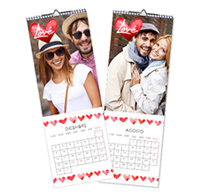 Calendario Multipagina Slim Cuori