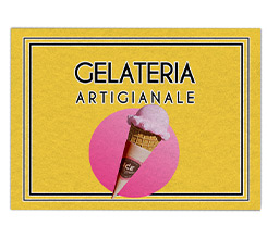 Zerbino Promozionale large Gelateria